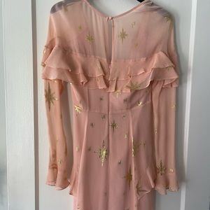 For Love and Lemons mini pink star dress